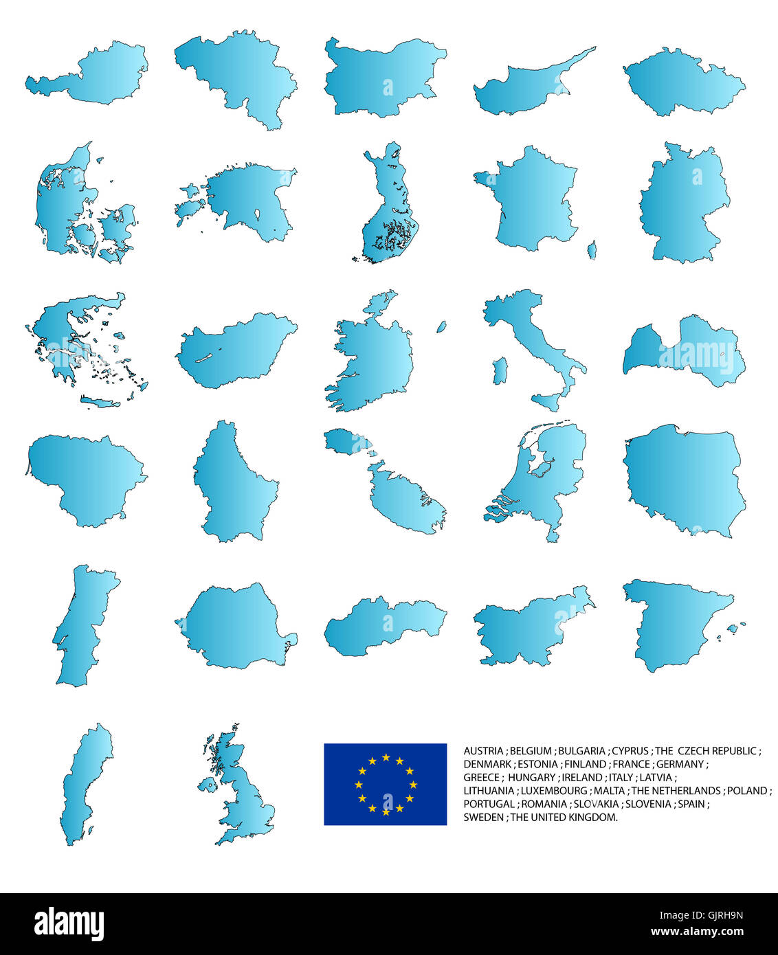 blank european caucasian Stock Photo