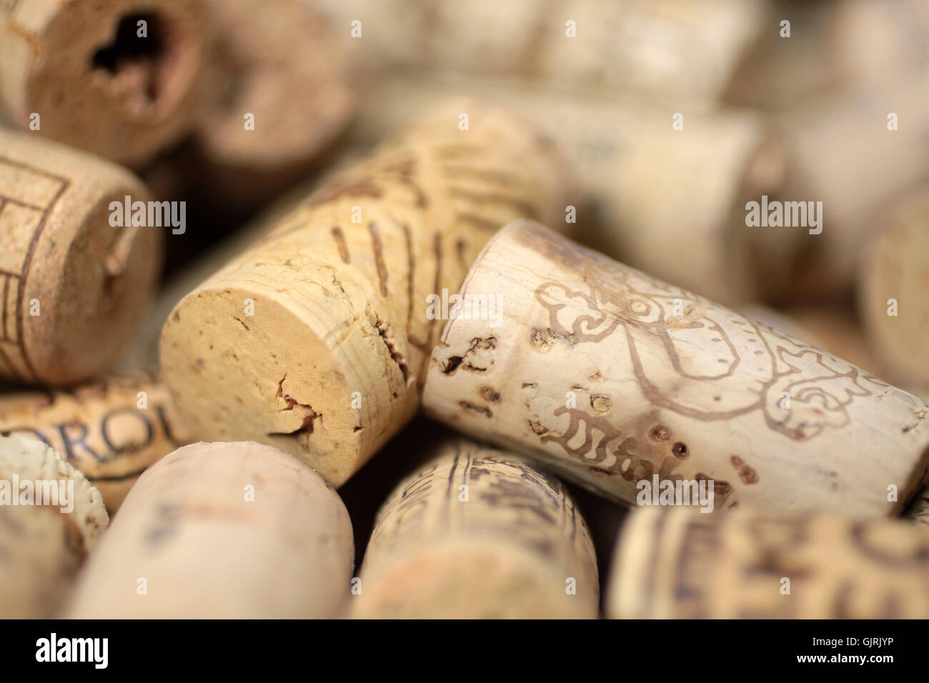 drink wine cork Stock Photo