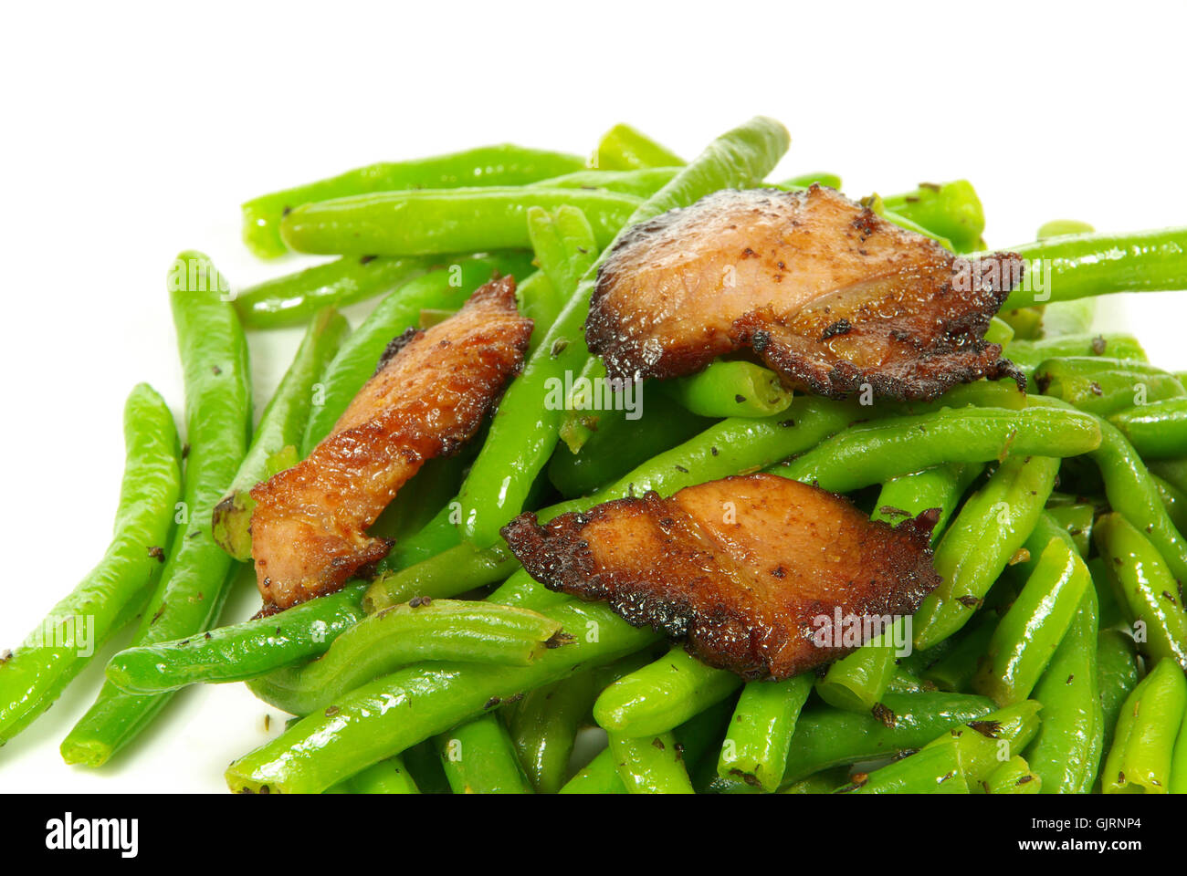 green beans ham Stock Photo Alamy