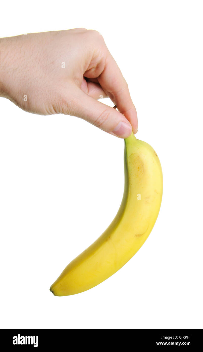 hand fruit banana Stock Photo Alamy