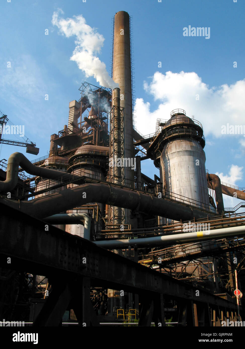 steel furnace metallurgy Stock Photo