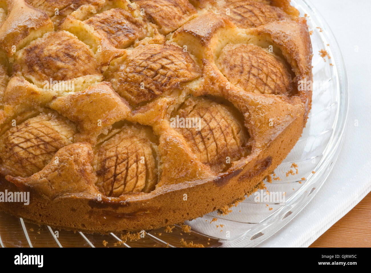 apple pie baked goods sweetly Stock Photo