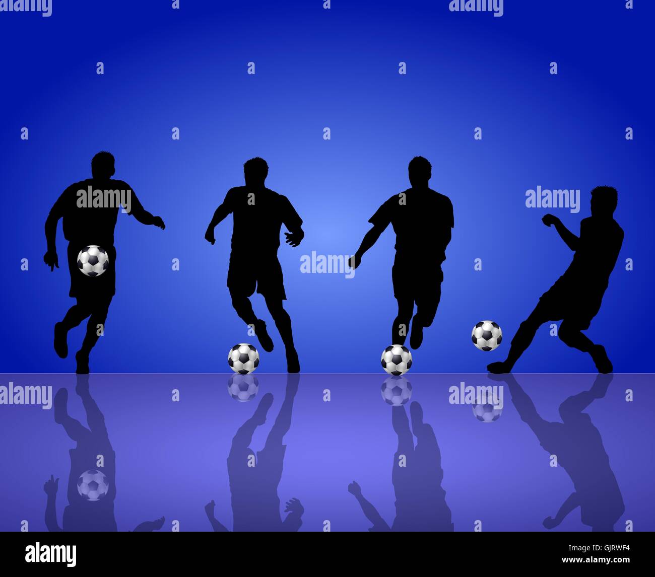 background blue football Stock Photo - Alamy