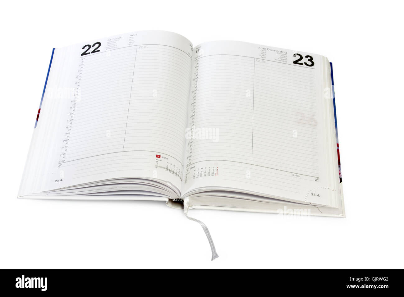 diary memory scheduling Stock Photo