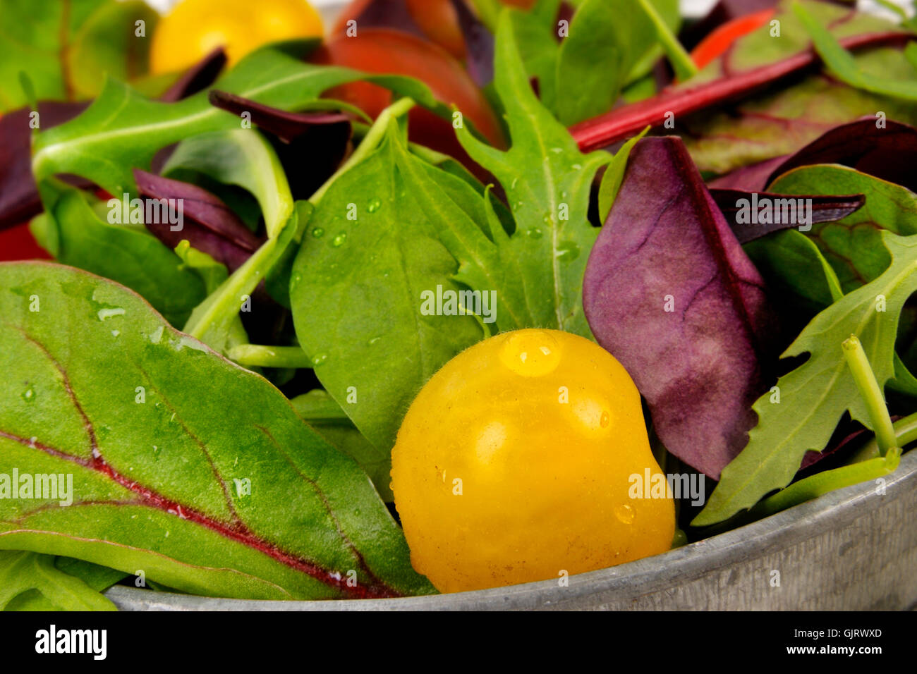 salad tomato yellow Stock Photo