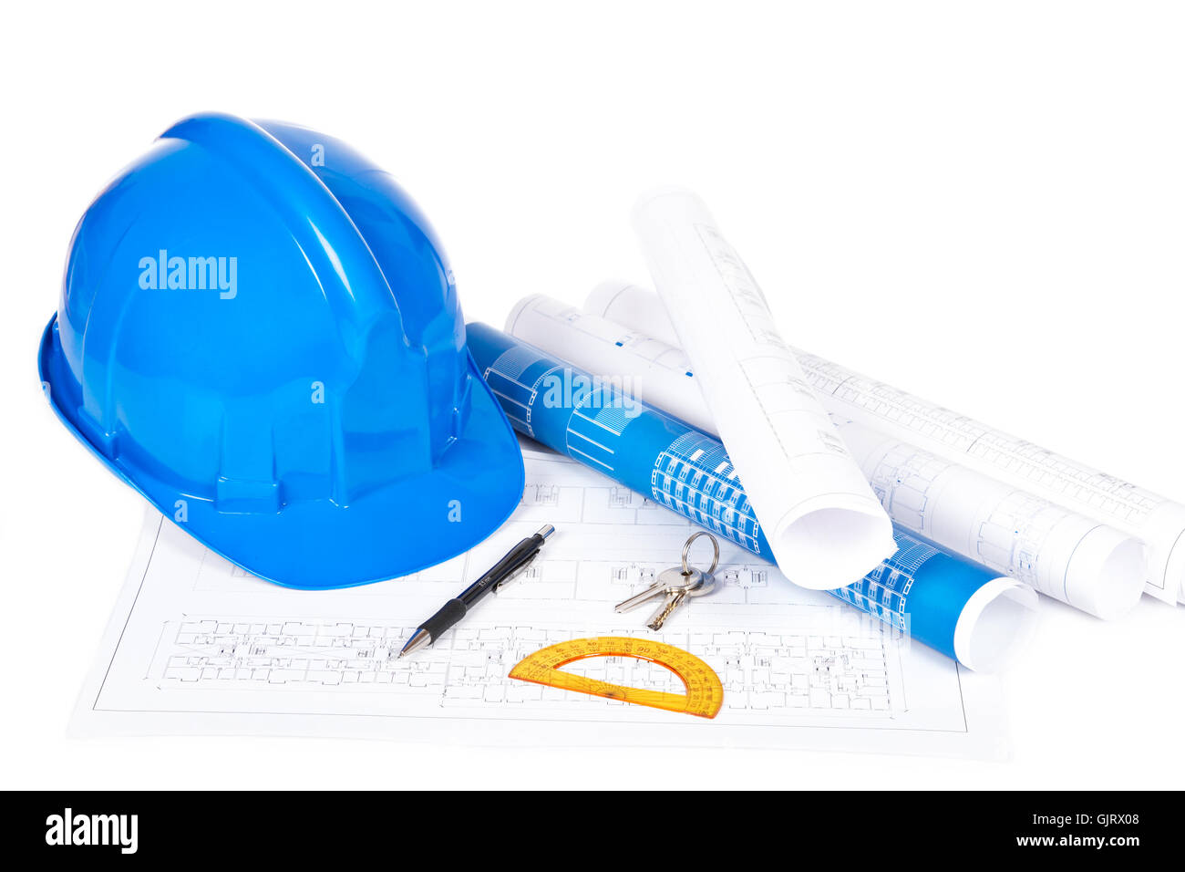 architectural style of construction architecture Stock Photo