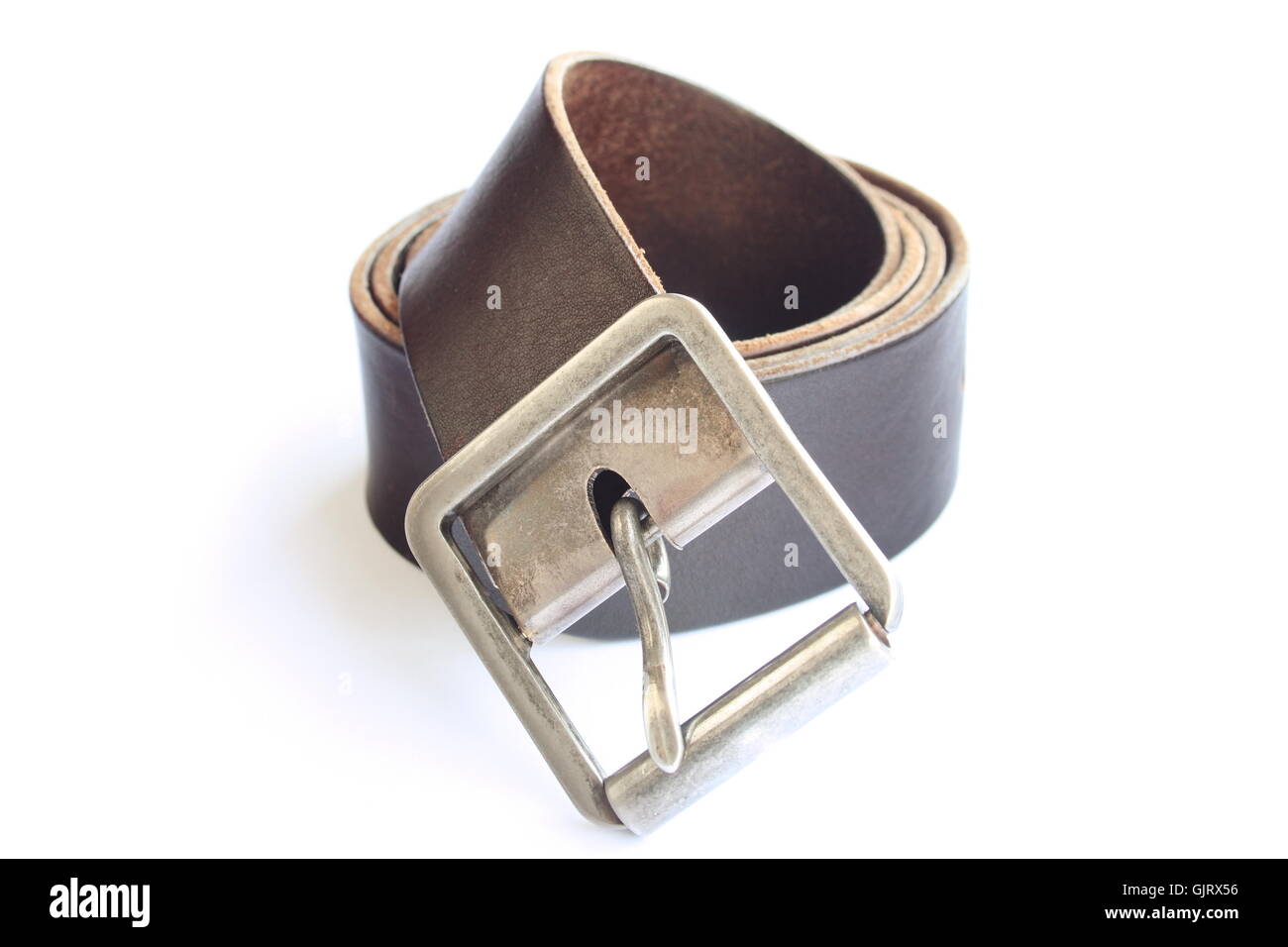 leather belt buckle Stock Photo Alamy