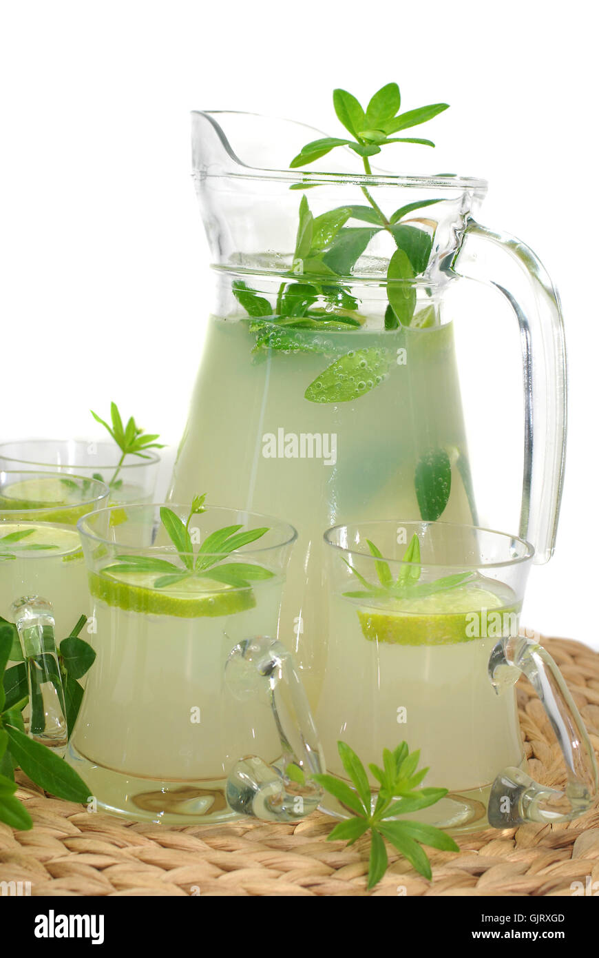drink green woodruff Stock Photo