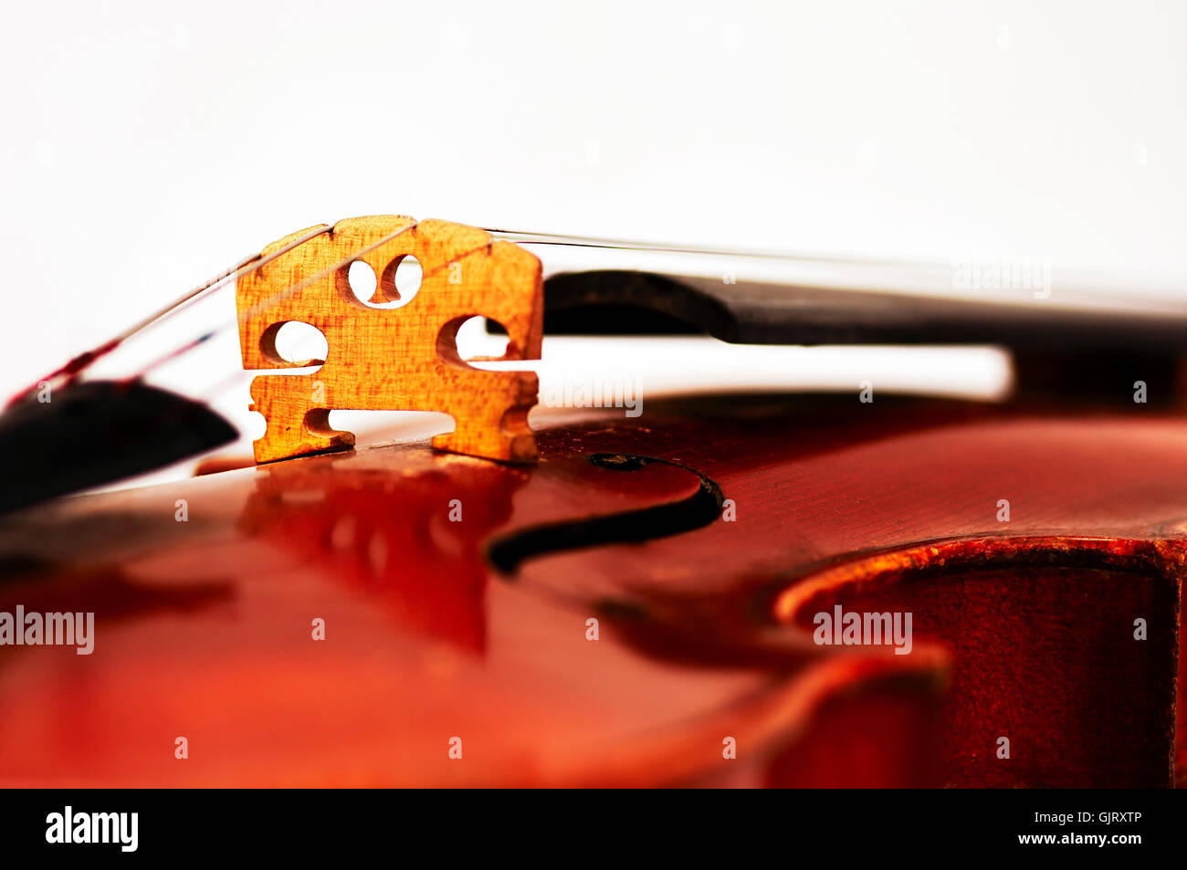 music bridge strings Stock Photo Alamy