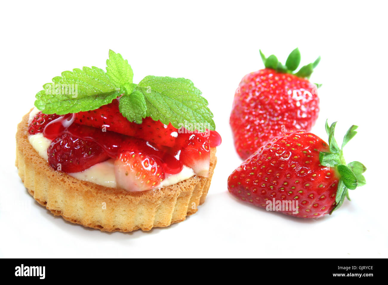 pastries fancy cakes tartlets Stock Photo