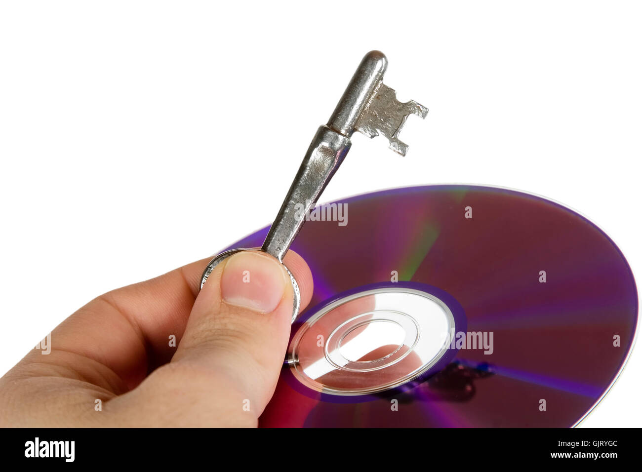 Cd dvd lock key hi-res stock photography and images - Alamy