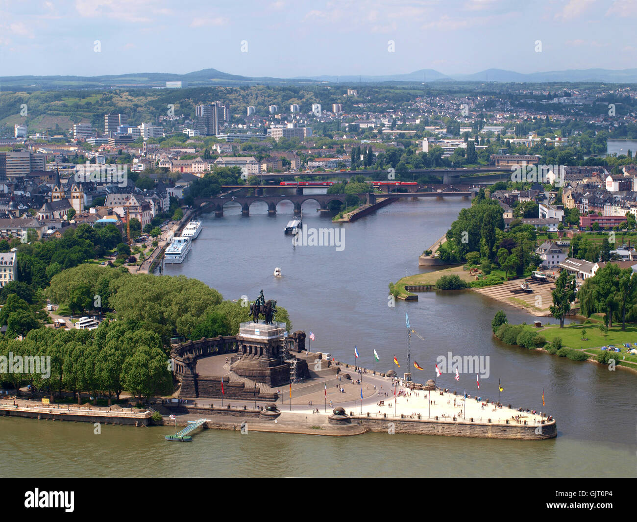 deutsches eck Stock Photo