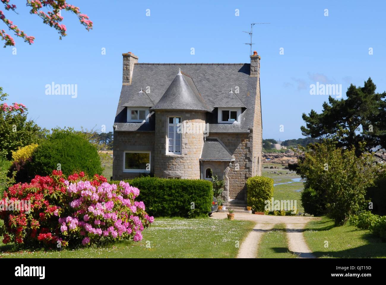 house in brittany Stock Photo Alamy