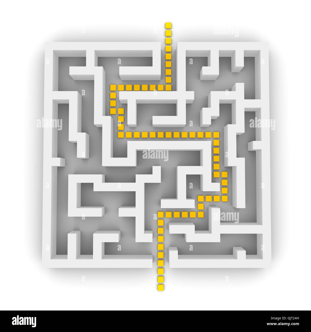 wall labyrinth maze Stock Photo Alamy