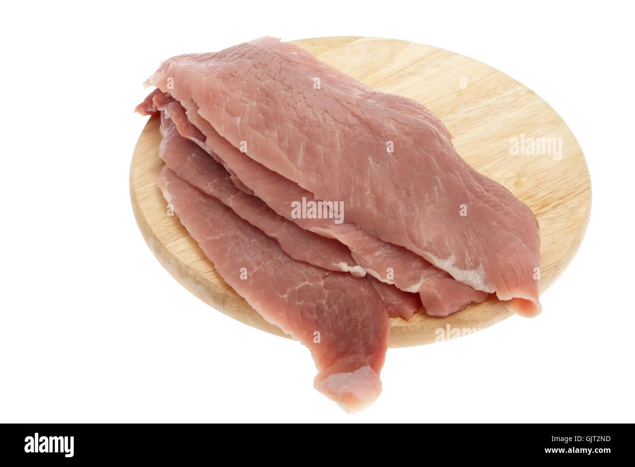 pork on chopping board Stock Photo Alamy