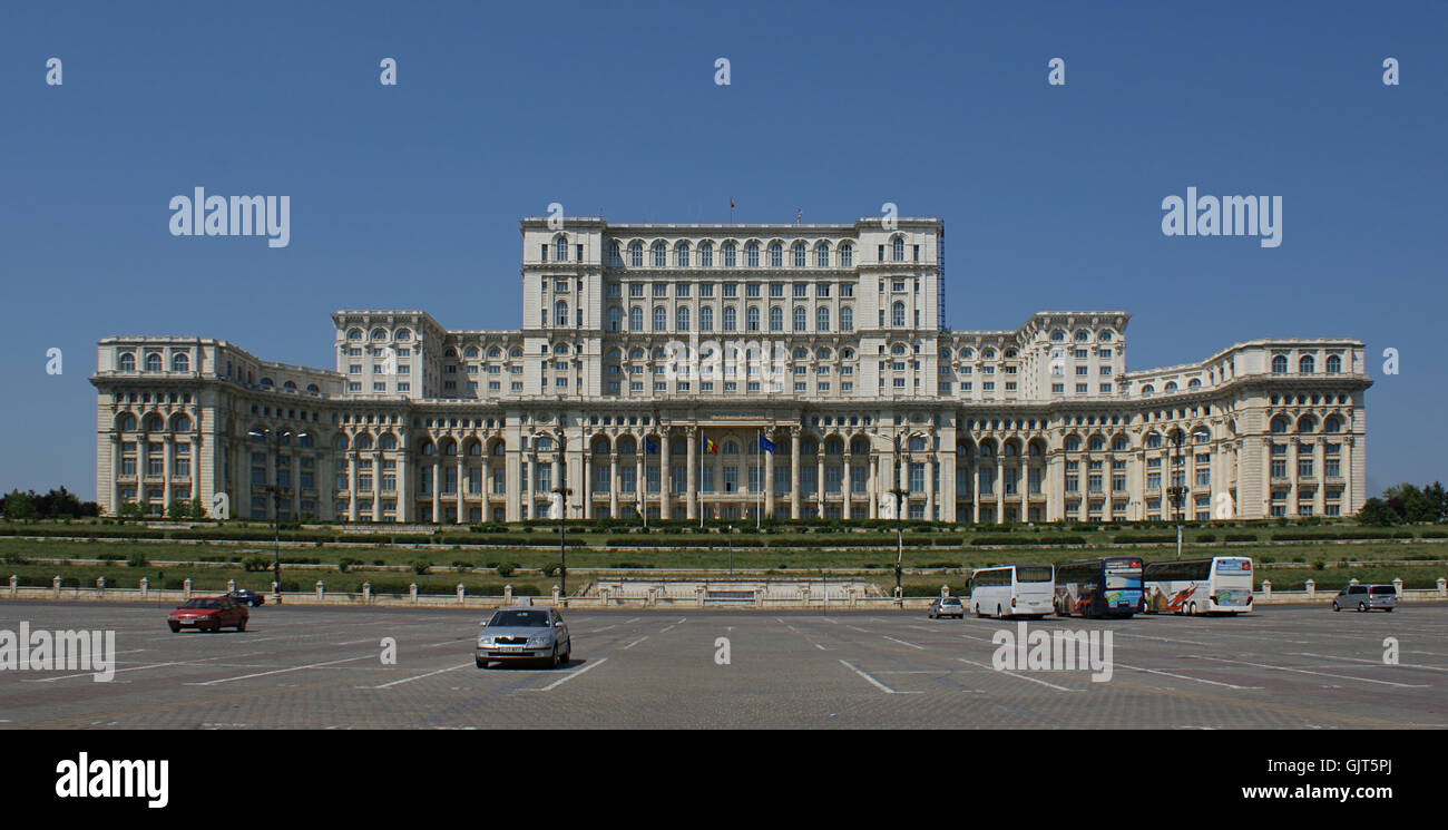 parliament palace - bucharest Stock Photo
