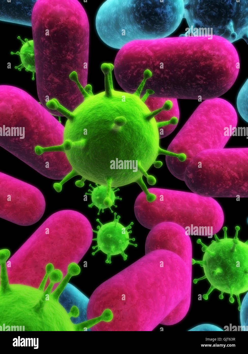 health virus biology Stock Photo