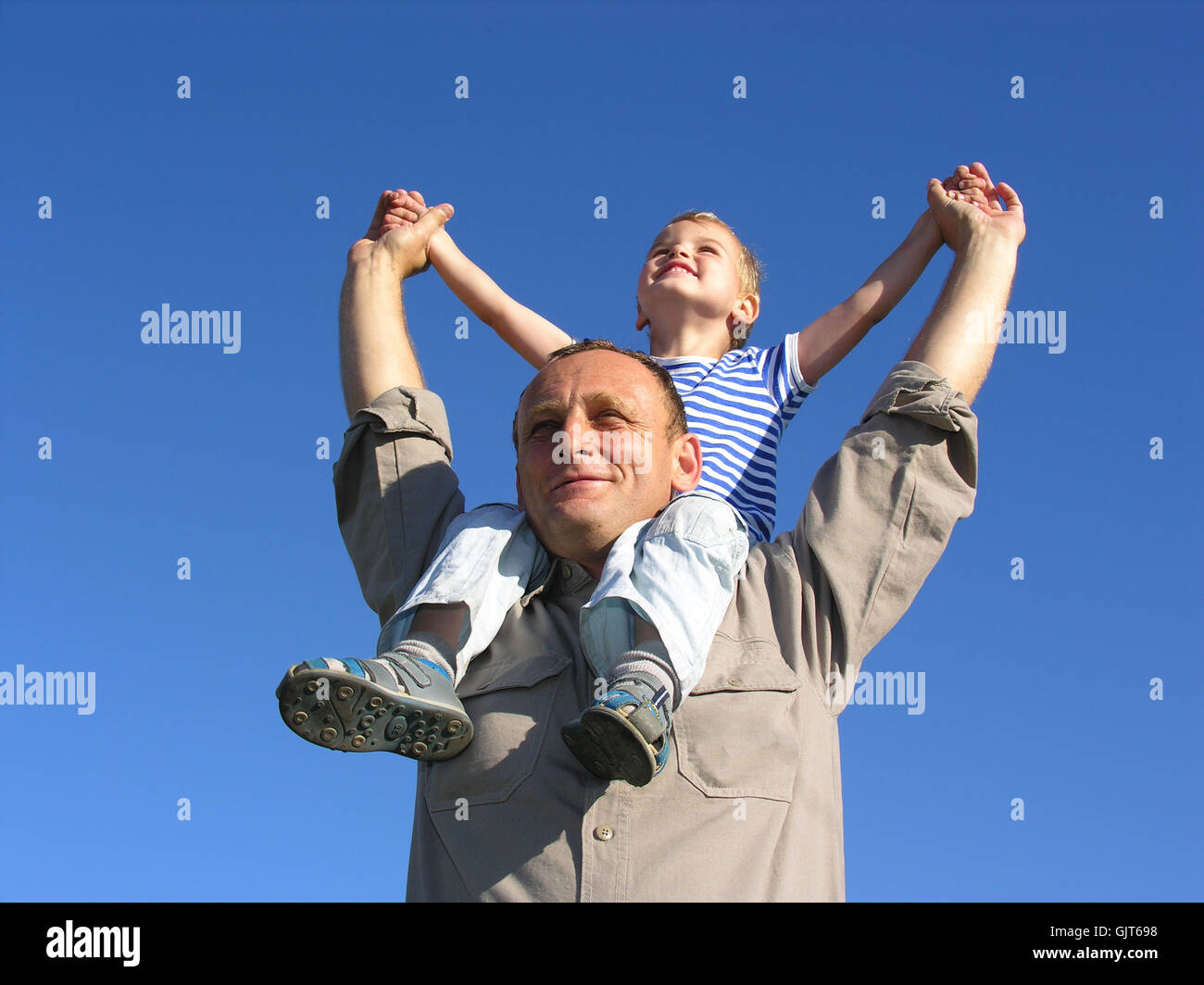 grandpa grandfather grandson Stock Photo - Alamy