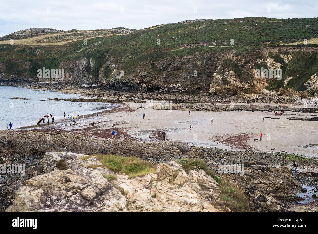 Church bay beach and sea, North of Isle of Anglesey, North Wales