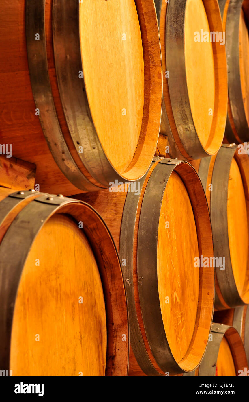 wine oak winery Stock Photo Alamy