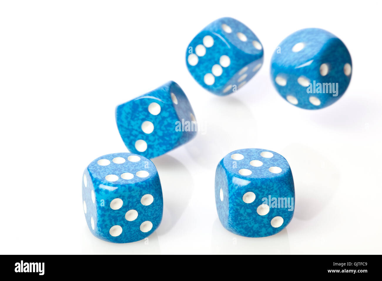 blue games count Stock Photo