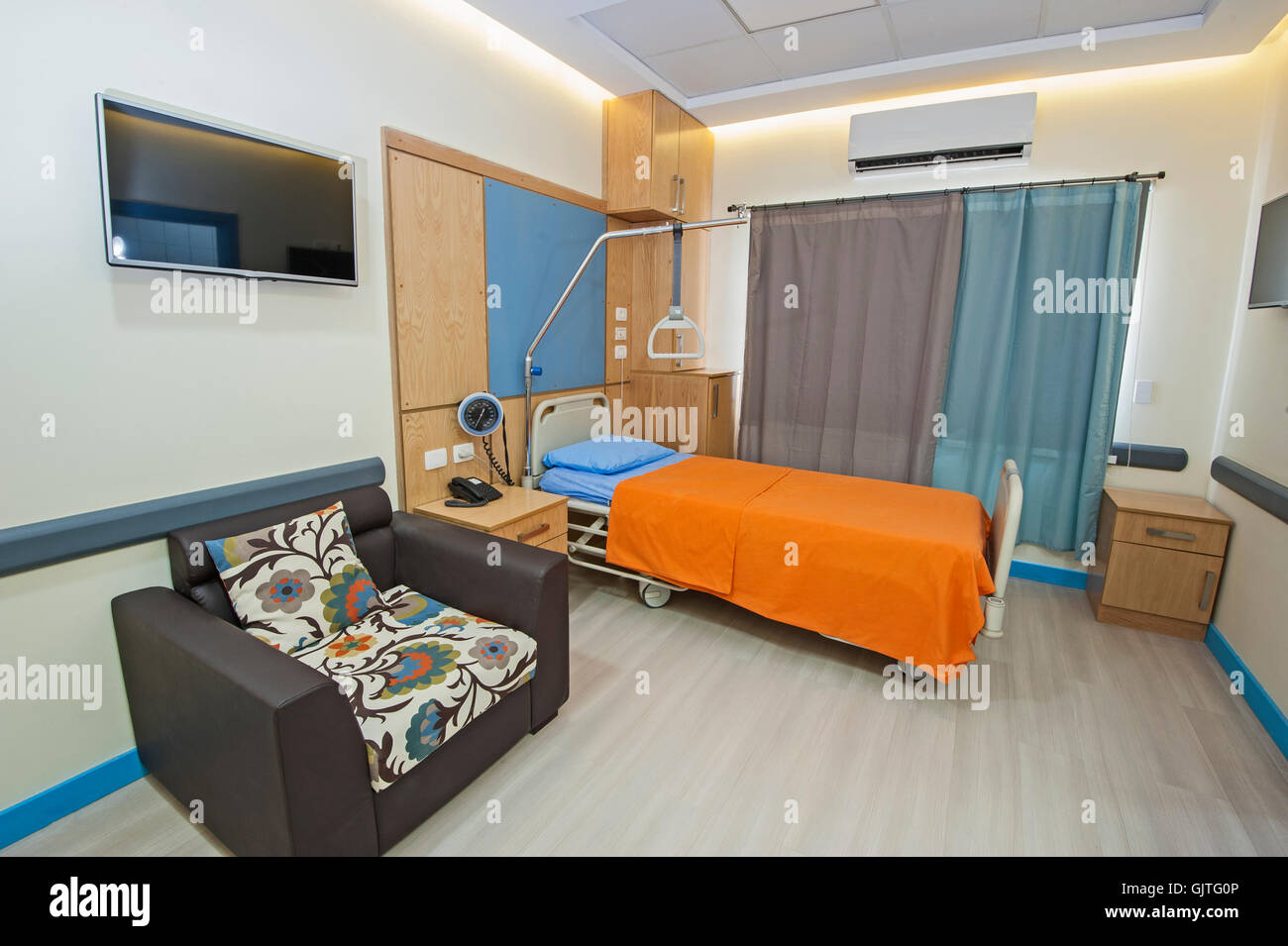 Interior Design Of A Private Ward Room In Hospital Medical