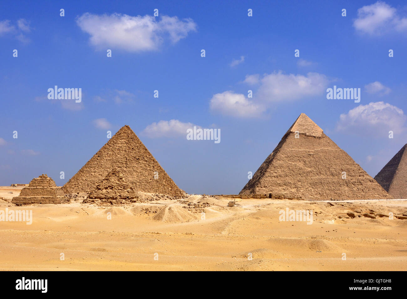 pyramid cairo egypt Stock Photo