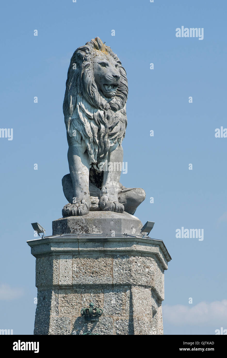 the lion to lindau Stock Photo