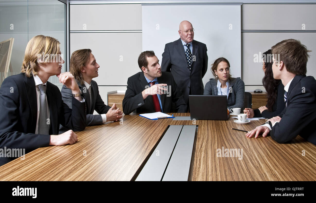 Boss secretary conference table office hi-res stock photography and ...