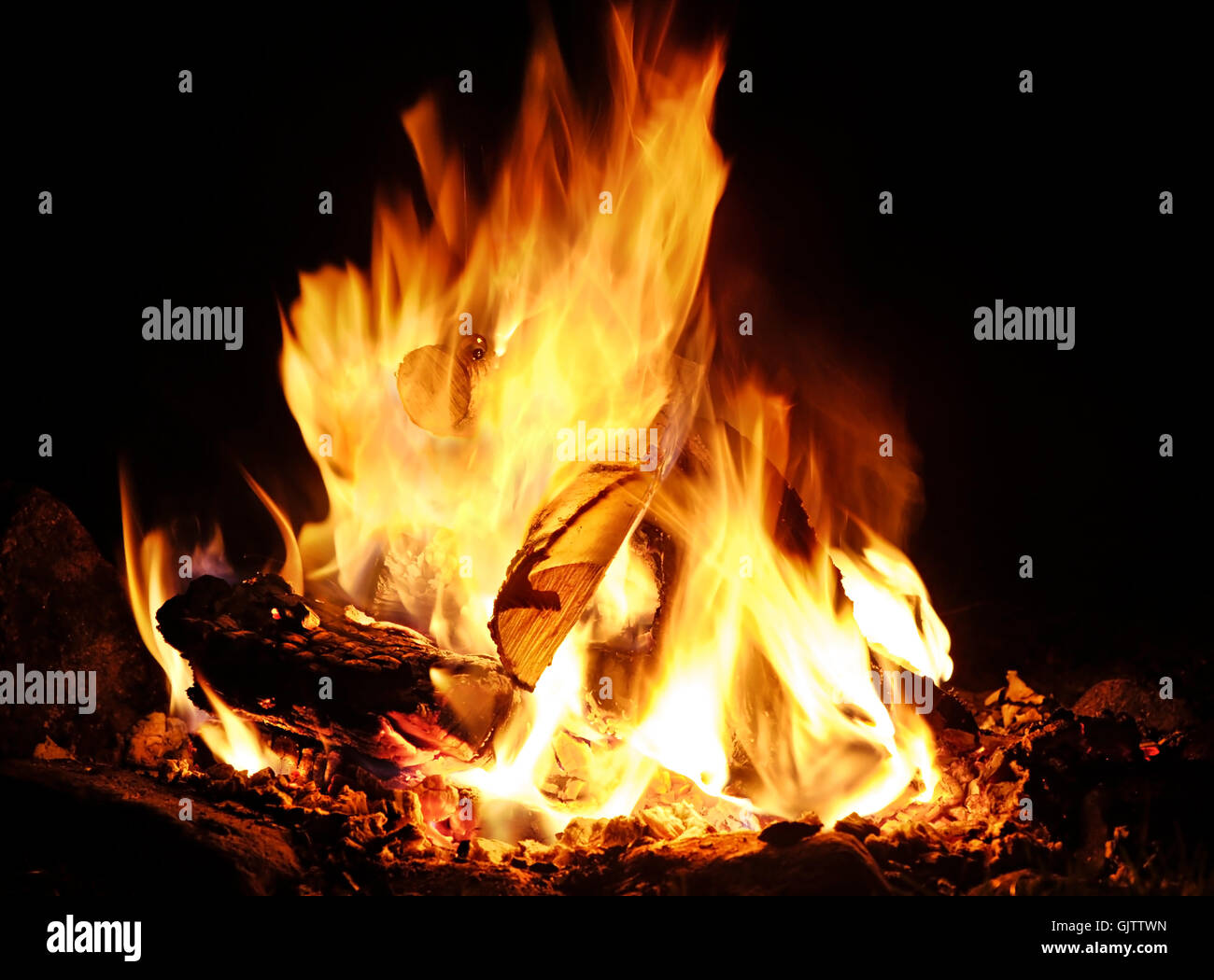 wood fire conflagration Stock Photo Alamy