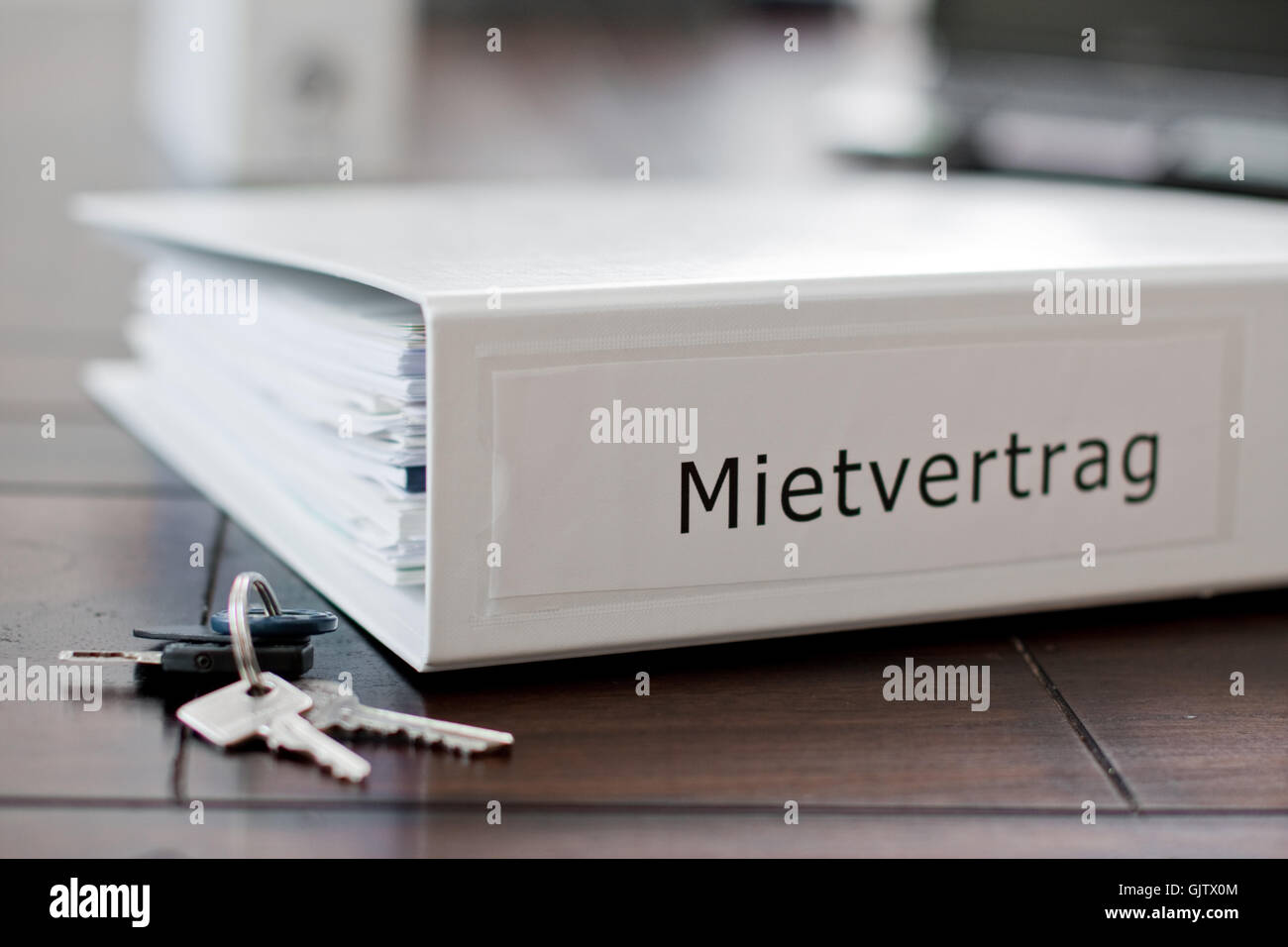 contract acquisition file Stock Photo