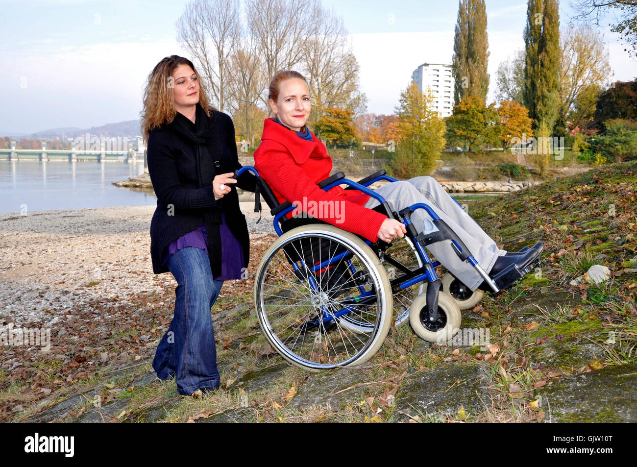 Woman Wheelchair Helpfulness Stock Photo Alamy Woman Wheelchair Helpfulness Stock Photo Alamy