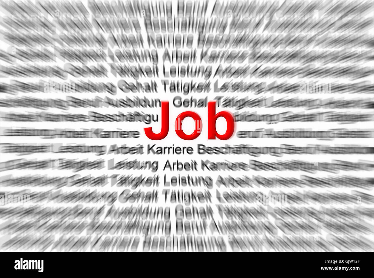 illustration occupation and job Stock Photo
