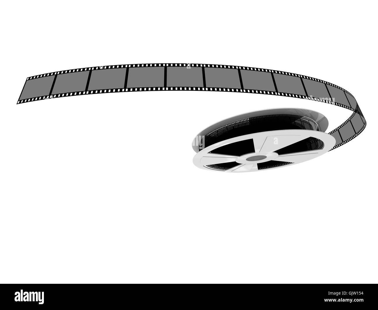 Film reel Black and White Stock Photos & Images Alamy