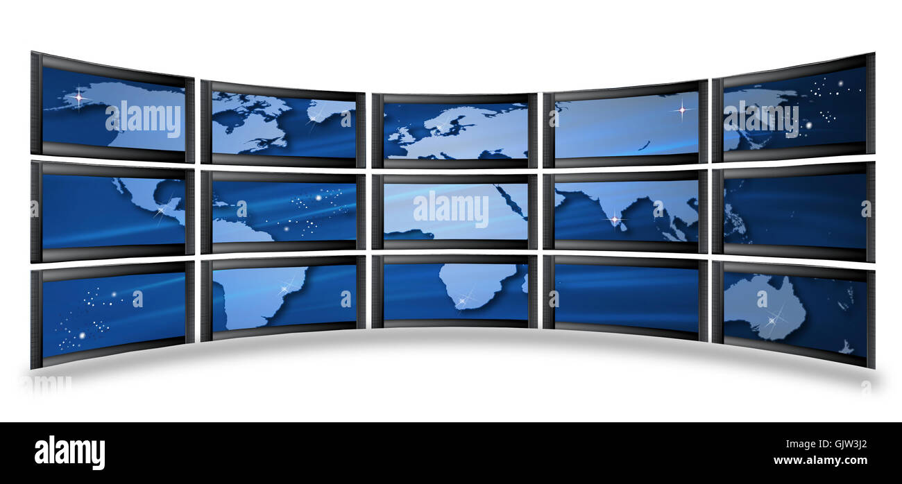 monitors screens isolated Stock Photo - Alamy