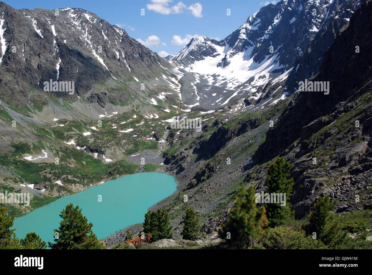 highland valley alpine Stock Photo Alamy