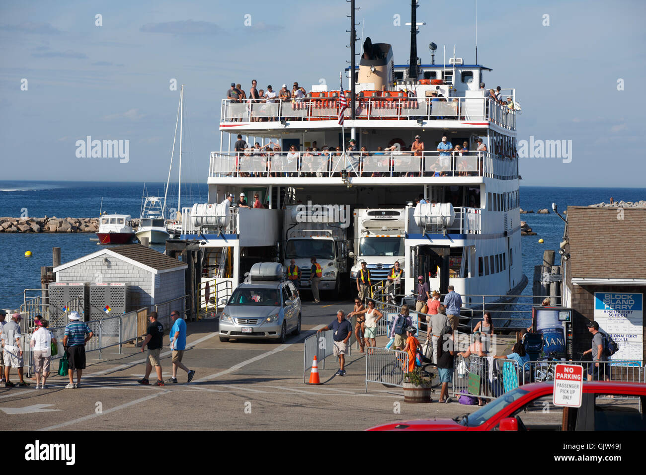 Ferry, Block Island, Rhode Island Stock Photo Alamy
