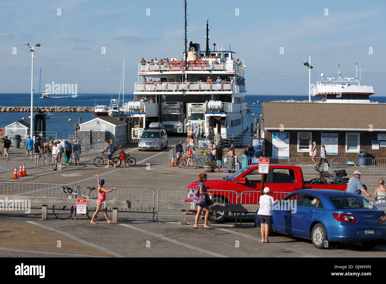 Ferry, Block Island, Rhode Island Stock Photo Alamy
