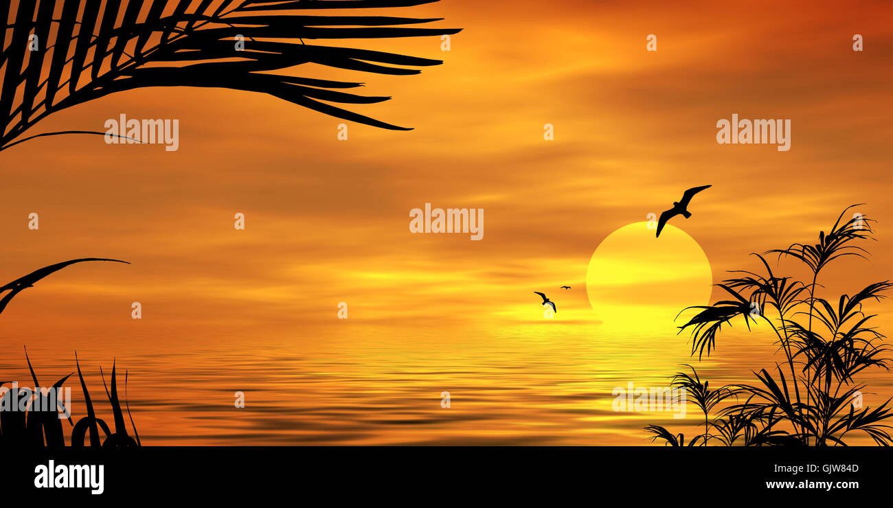 Silence sunset hi-res stock photography and images - Alamy