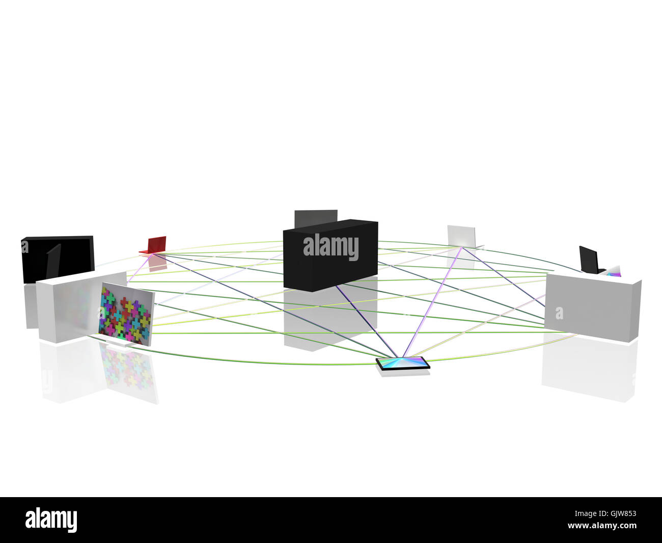 Hub network connection team hi res stock photography and images Alamy