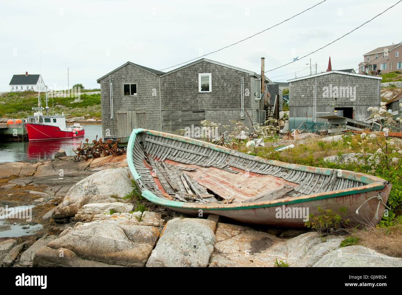 Peggys Cove Nova Scotia Canada Stock Photo Alamy