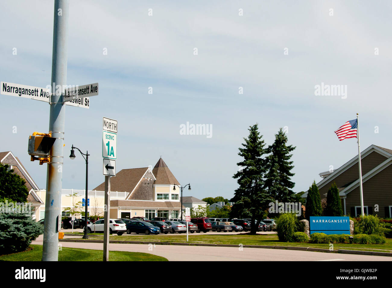 Narragansett - Rhode Island Stock Photo