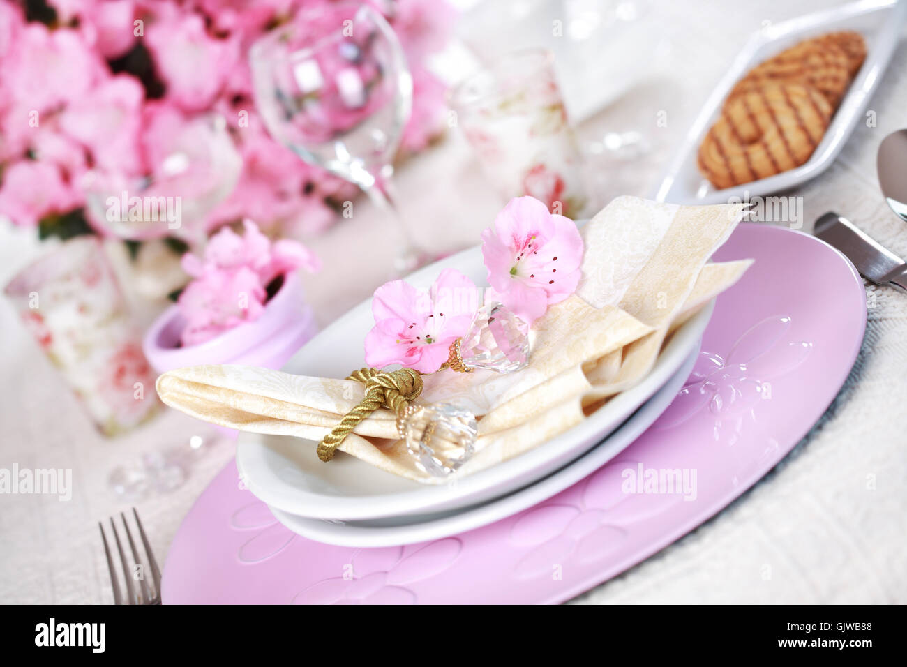 decoration place banquet Stock Photo