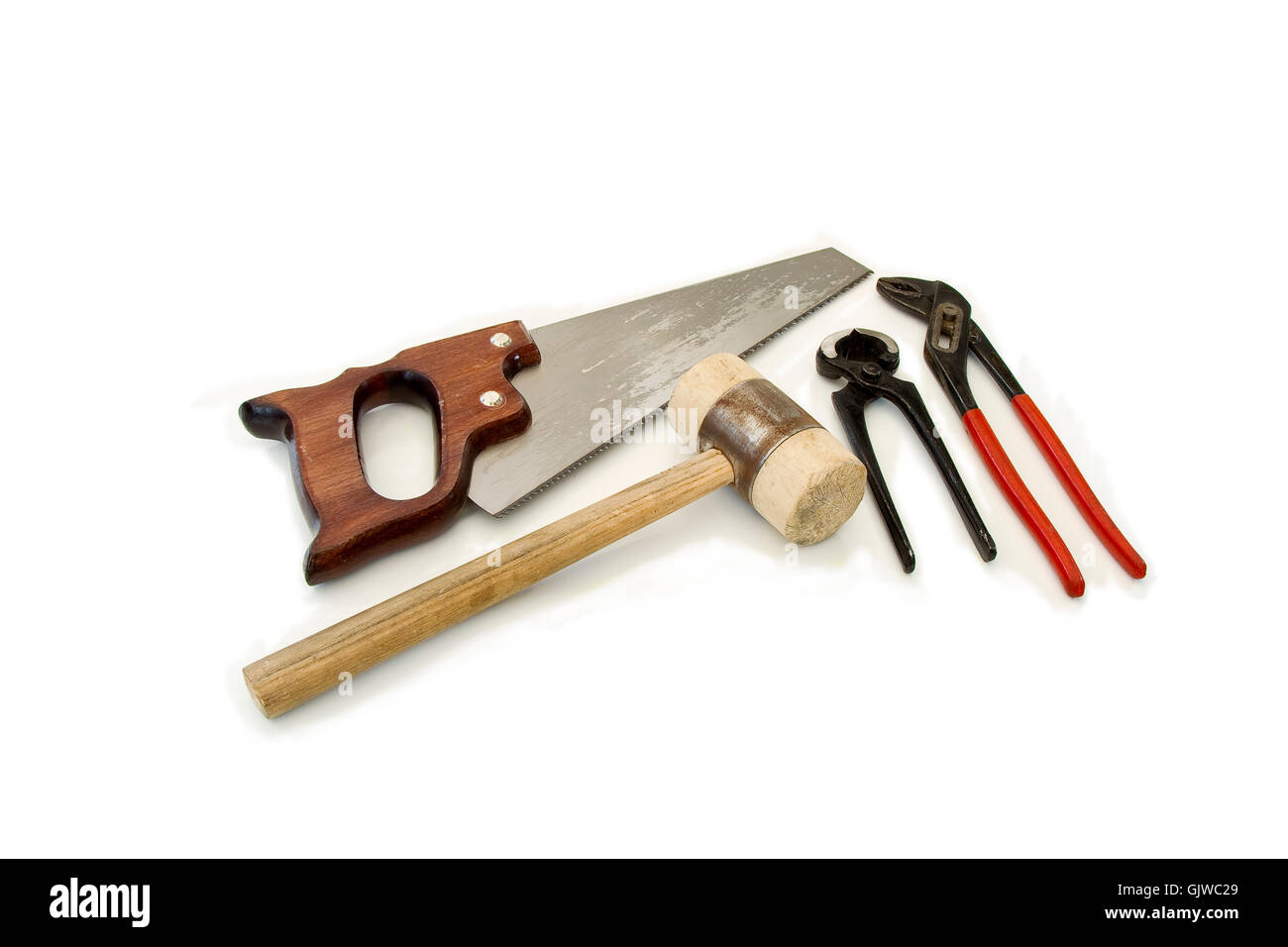 tool workshop gaspipe pliers Stock Photo