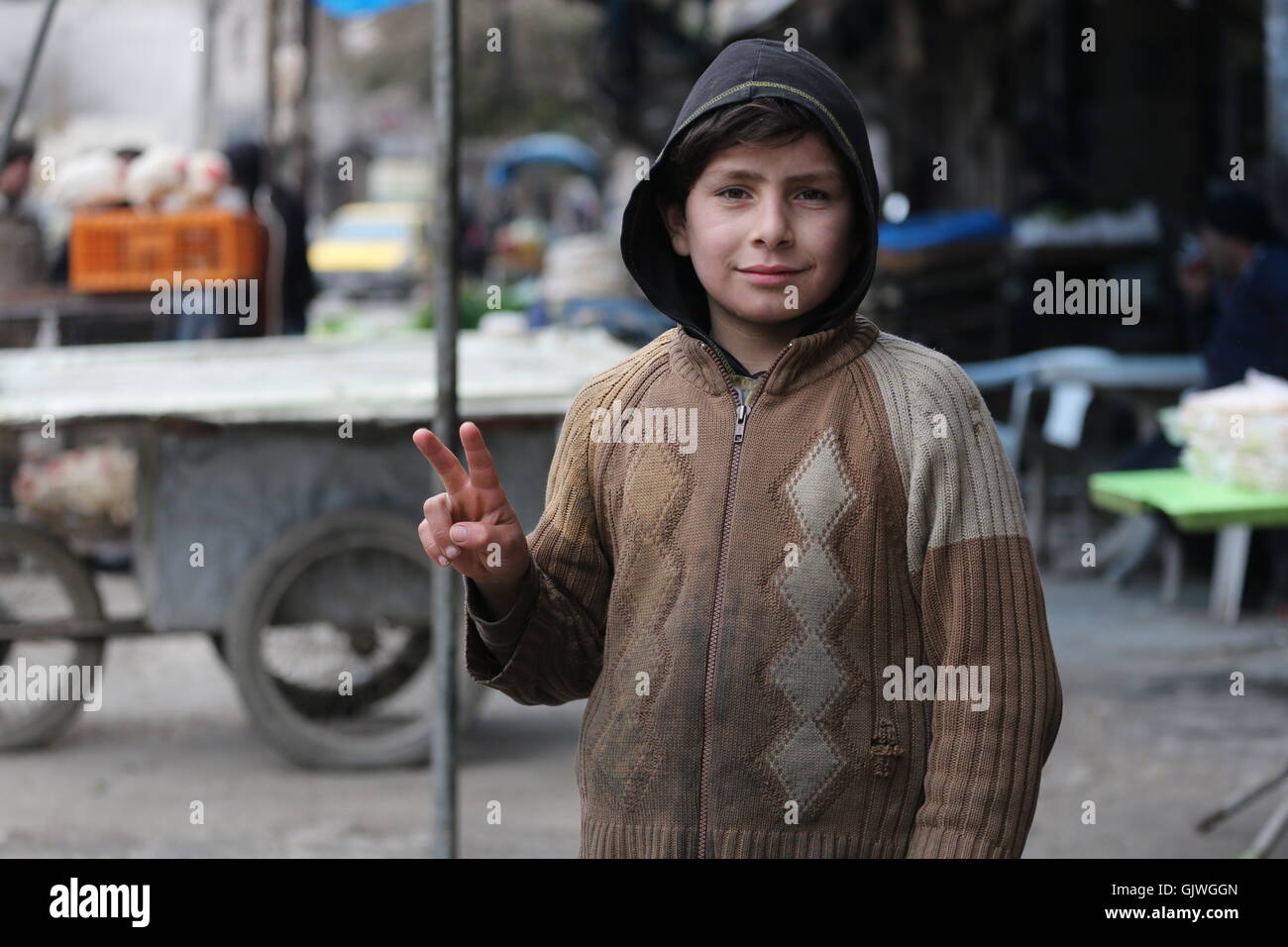 Aleppo, Syria. 17th Aug, 2016. A boy in Aleppo. More than 13,000 Syrian ...