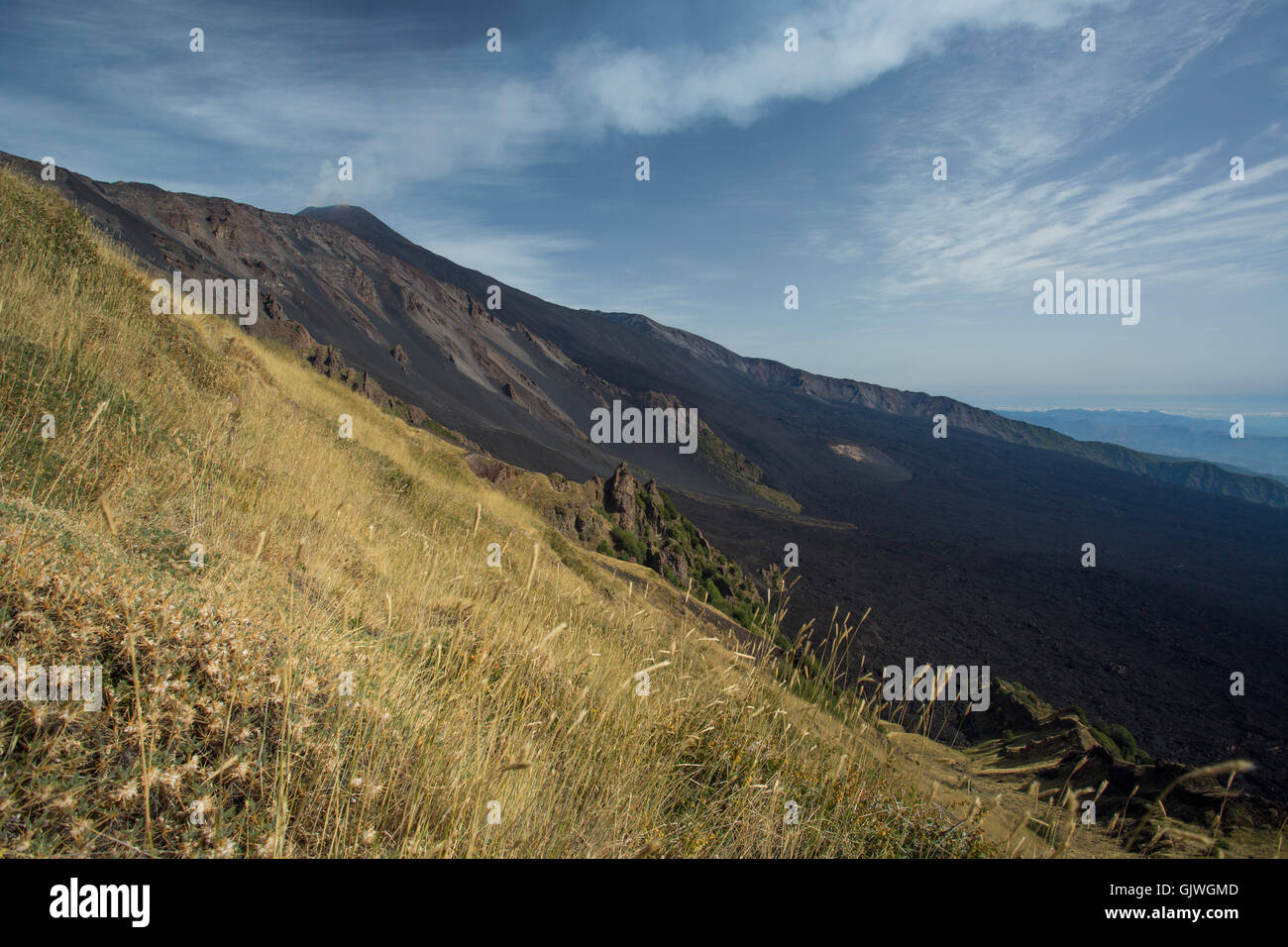 Etna gas emission Stock Photo Alamy