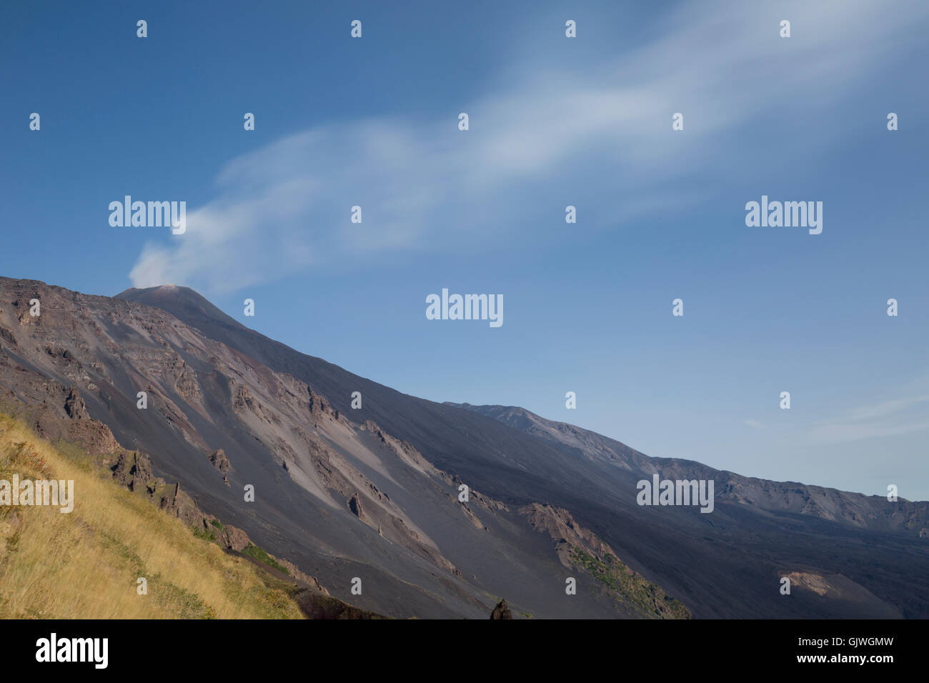 Etna gas emission Stock Photo Alamy