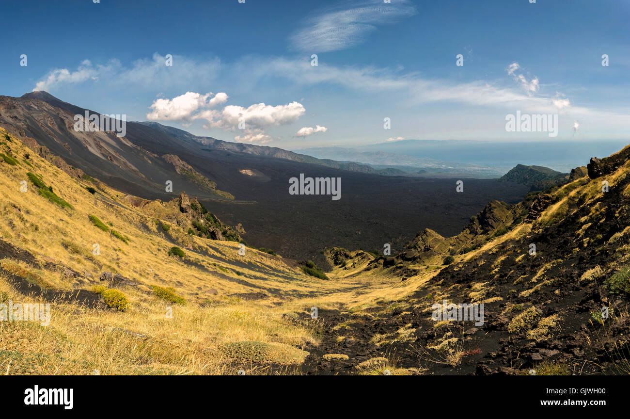 Etna gas emission Stock Photo Alamy