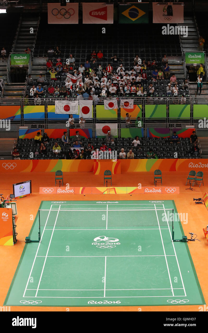 Rio de Janeiro, Brazil. 16th Aug, 2016. General View Badminton : Women ...