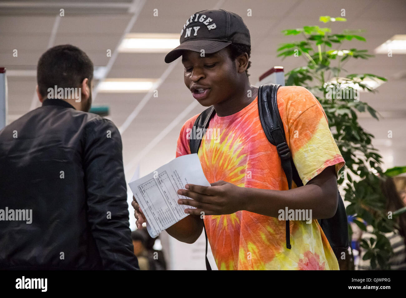 Exam results day for students hi res stock photography and images